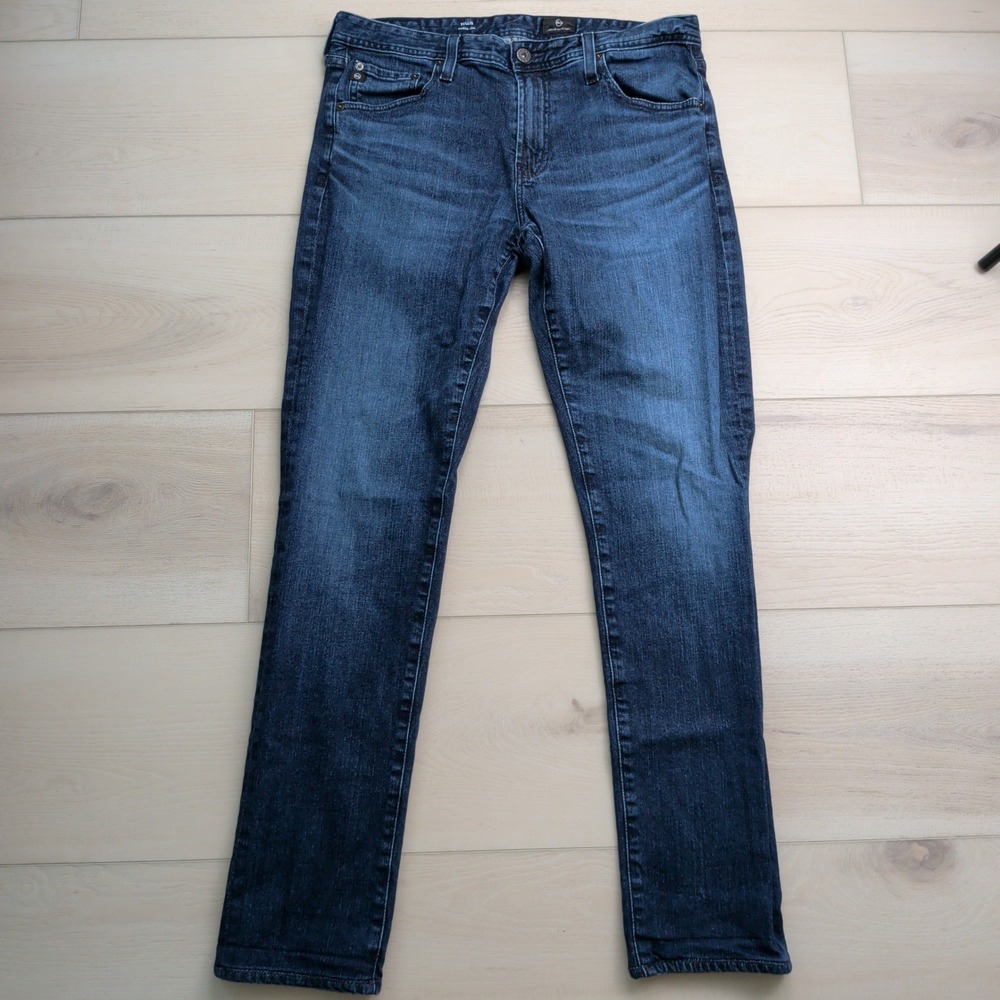 AG Adriano Goldschmied Tellis‎ Modern Slim Jeans Mens 33x32 (Fits 33x32) Blue